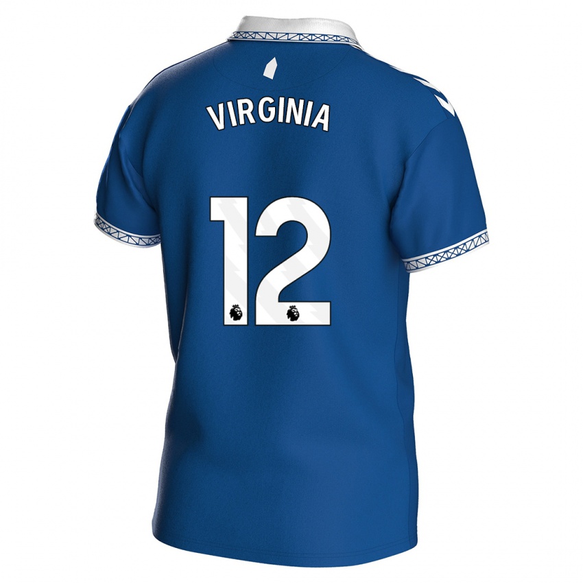 Kinderen João Virgínia #12 Koningsblauw Thuisshirt Thuistenue 2023/24 T-Shirt België