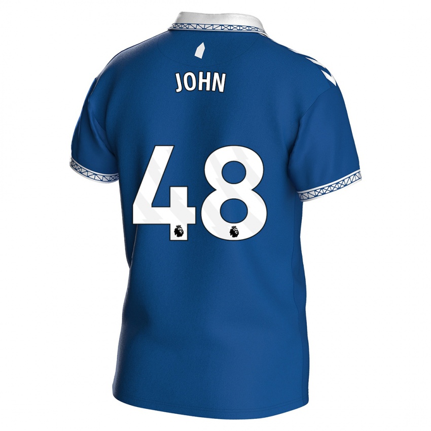 Kinderen Kyle John #48 Koningsblauw Thuisshirt Thuistenue 2023/24 T-Shirt België