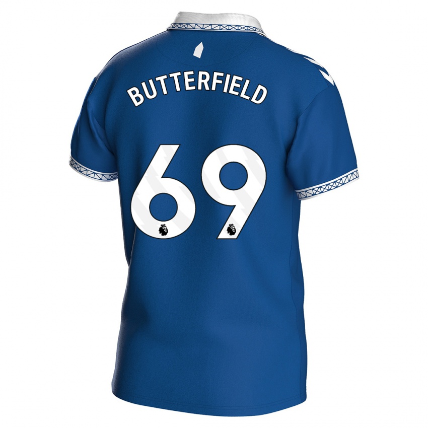 Kinderen Luke Butterfield #69 Koningsblauw Thuisshirt Thuistenue 2023/24 T-Shirt België