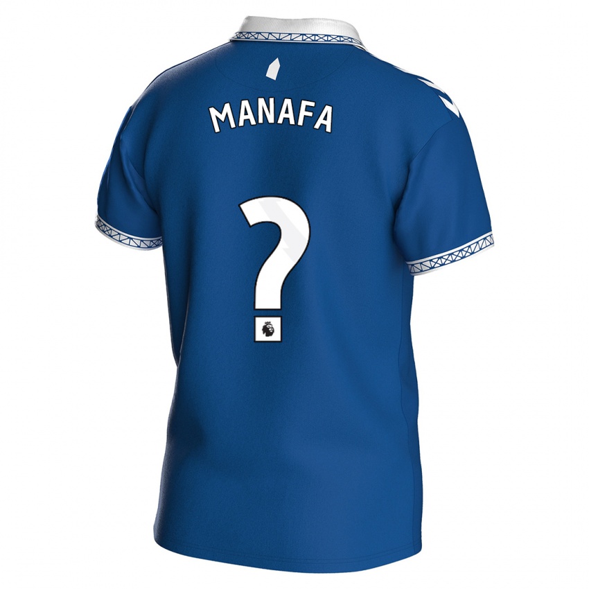 Kinderen Saja Manafa #0 Koningsblauw Thuisshirt Thuistenue 2023/24 T-Shirt België