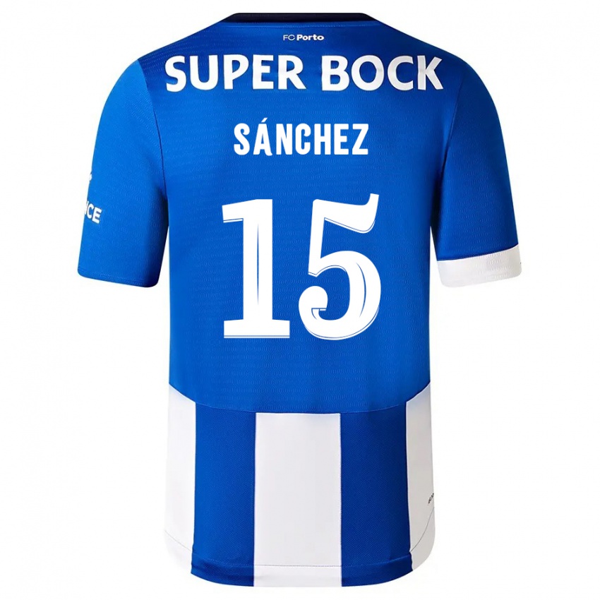 Kinderen Jorge Sanchez #15 Blauw Wit Thuisshirt Thuistenue 2023/24 T-Shirt België