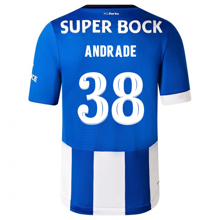 Kinderen Fernando Andrade #38 Blauw Wit Thuisshirt Thuistenue 2023/24 T-Shirt België