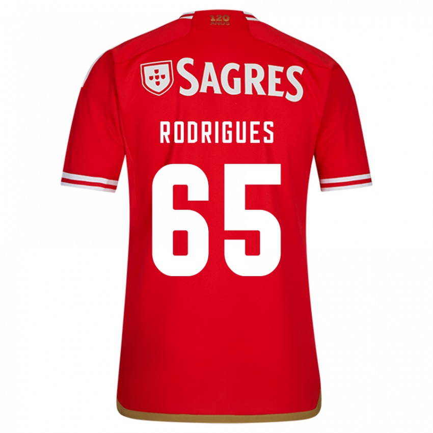 Kinderen Rafael Rodrigues #65 Rood Thuisshirt Thuistenue 2023/24 T-Shirt België