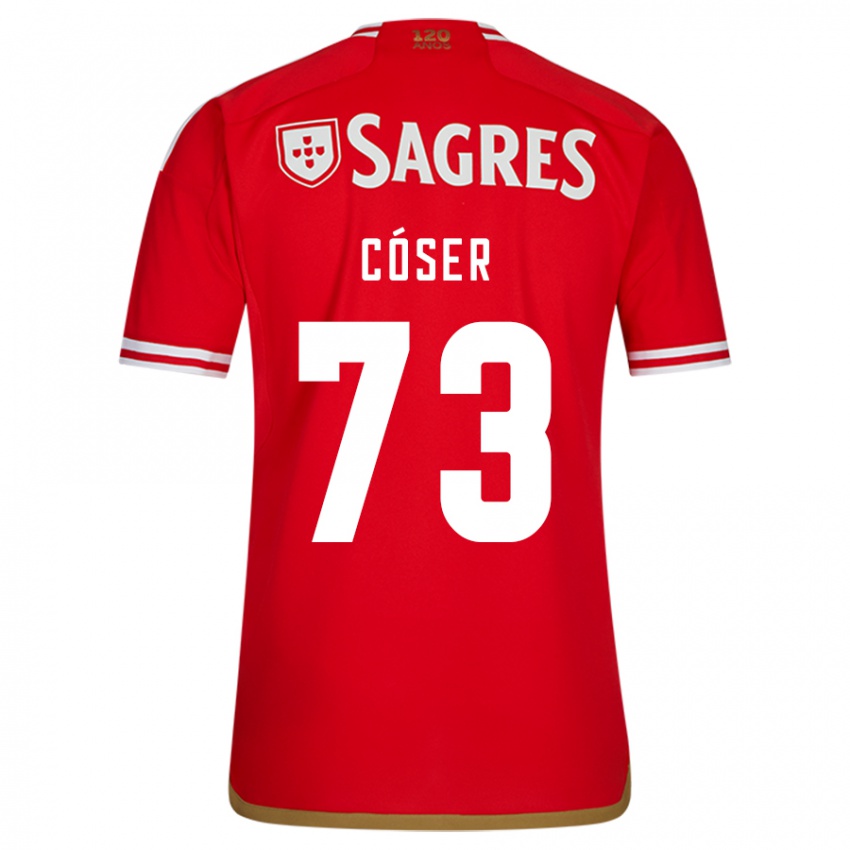 Kinderen Tiago Cóser #73 Rood Thuisshirt Thuistenue 2023/24 T-Shirt België