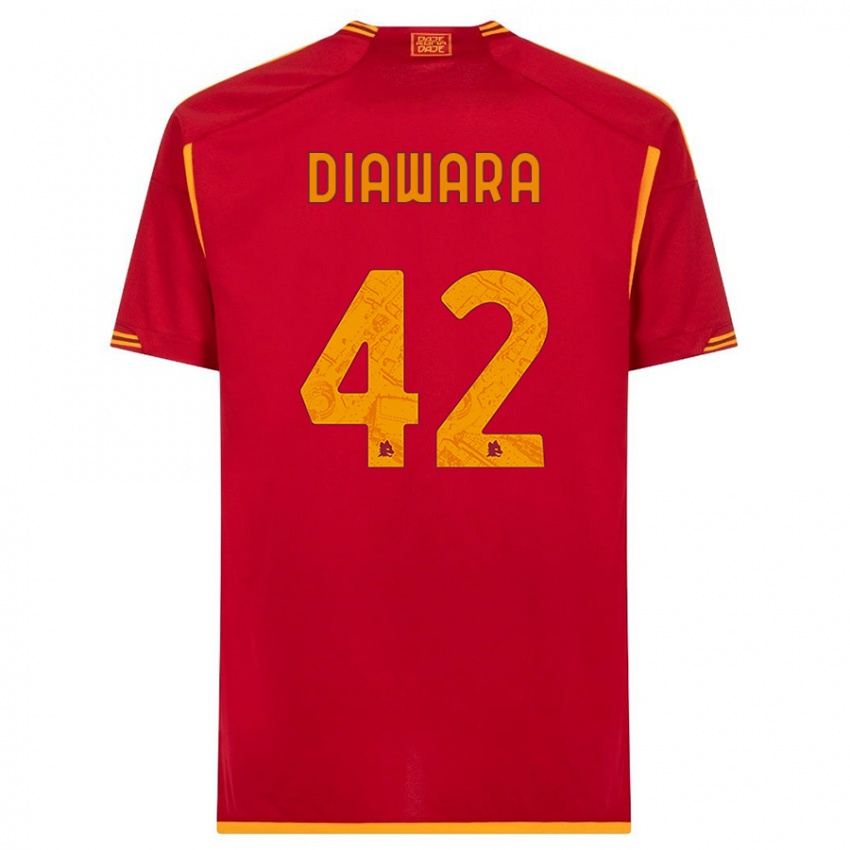 Kinderen Amadou Diawara #42 Rood Thuisshirt Thuistenue 2023/24 T-Shirt België