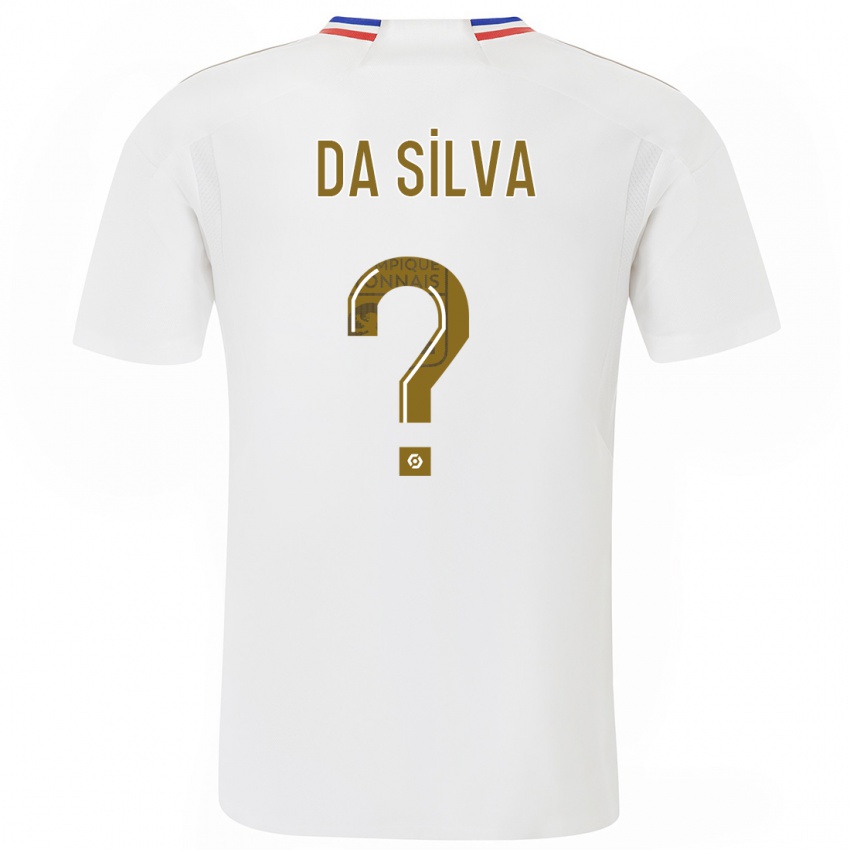 Kinderen Florent Da Silva #0 Wit Thuisshirt Thuistenue 2023/24 T-Shirt België