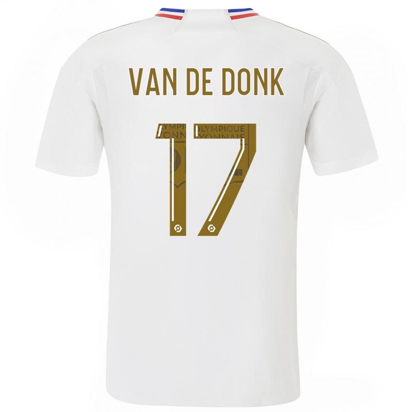 Kinderen Danielle Van De Donk #17 Wit Thuisshirt Thuistenue 2023/24 T-Shirt België