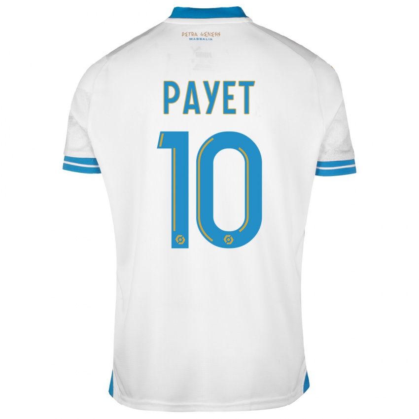 Enfant Maillot Dimitri Payet #10 Blanc Tenues Domicile 2023/24 T-Shirt Belgique