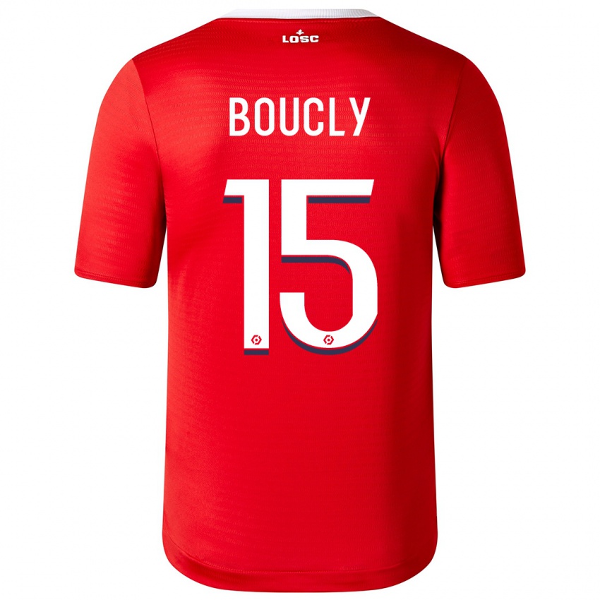 Kinderen Maite Boucly #15 Rood Thuisshirt Thuistenue 2023/24 T-Shirt België