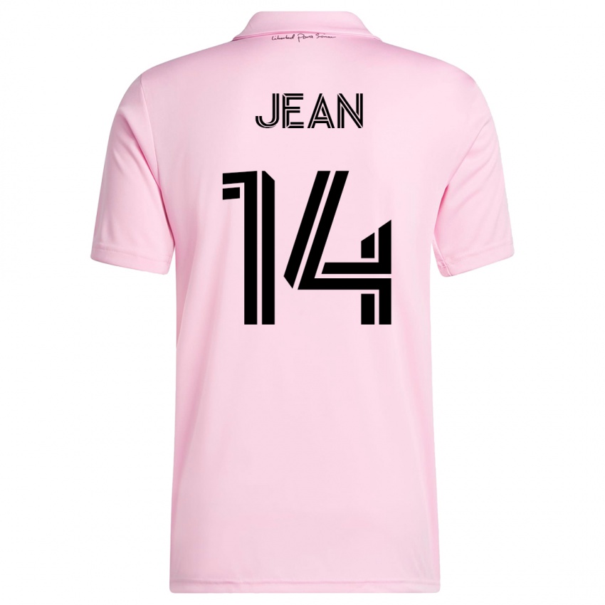 Kinderen Corentin Jean #14 Roze Thuisshirt Thuistenue 2023/24 T-Shirt België