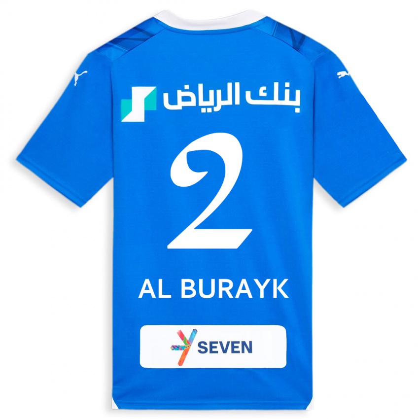 Kinderen Mohammed Al-Burayk #2 Blauw Thuisshirt Thuistenue 2023/24 T-Shirt België