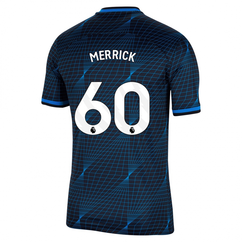 Enfant Maillot Max Merrick #60 Bleu Foncé Tenues Extérieur 2023/24 T-Shirt Belgique