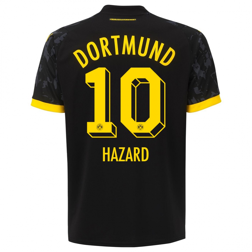 Kinderen Thorgan Hazard #10 Zwart Uitshirt Uittenue 2023/24 T-Shirt België