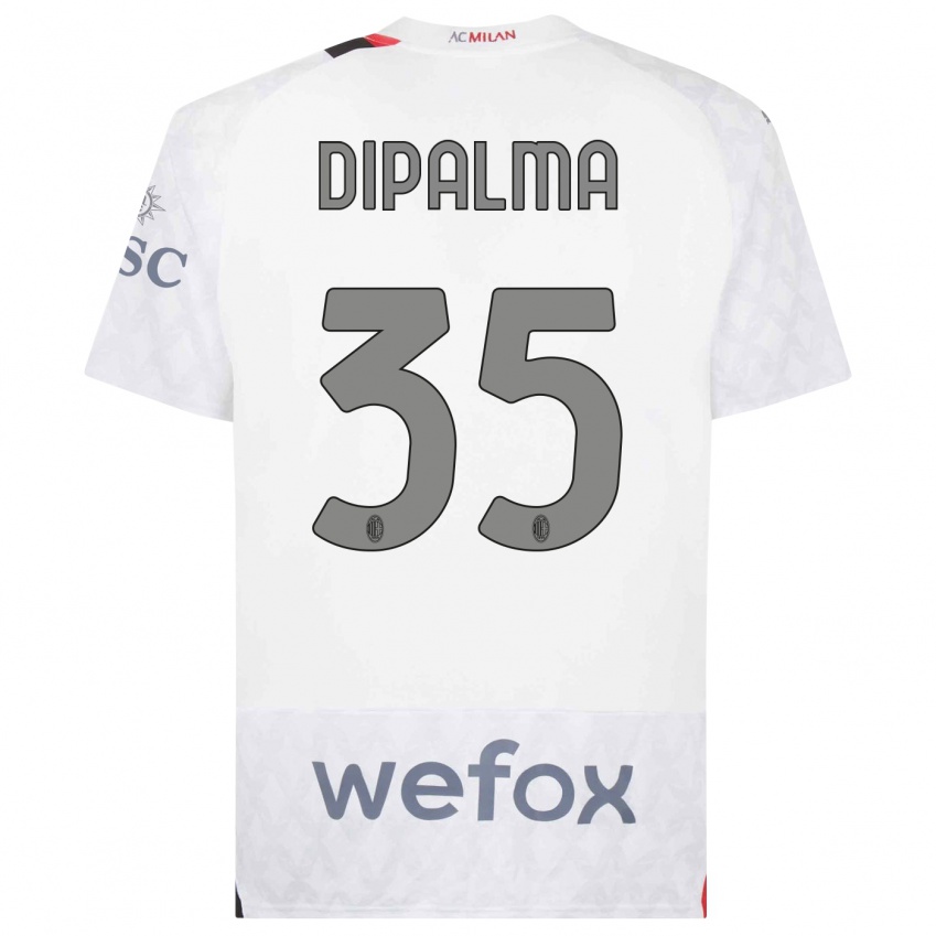 Kinderen Matteo Dipalma #35 Wit Uitshirt Uittenue 2023/24 T-Shirt België