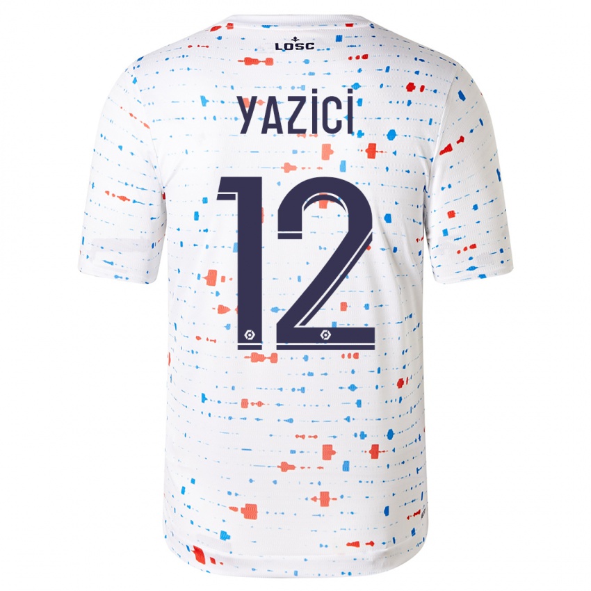 Kinderen Yusuf Yazici #12 Wit Uitshirt Uittenue 2023/24 T-Shirt België