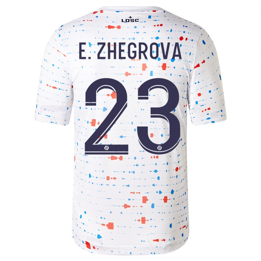 Kinderen Edon Zhegrova #23 Wit Uitshirt Uittenue 2023/24 T-Shirt België