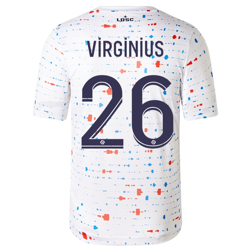 Kinderen Alan Virginius #26 Wit Uitshirt Uittenue 2023/24 T-Shirt België