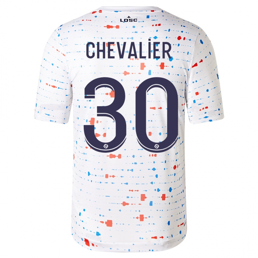 Kinderen Lucas Chevalier #30 Wit Uitshirt Uittenue 2023/24 T-Shirt België