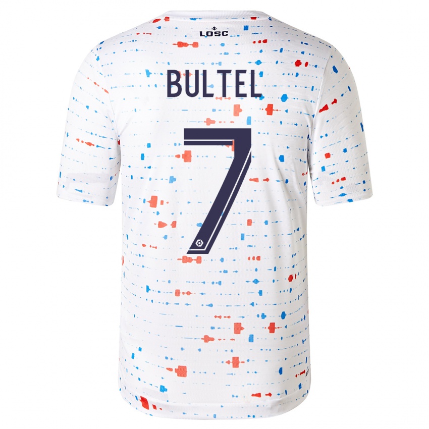 Kinderen Ludivine Bultel #7 Wit Uitshirt Uittenue 2023/24 T-Shirt België