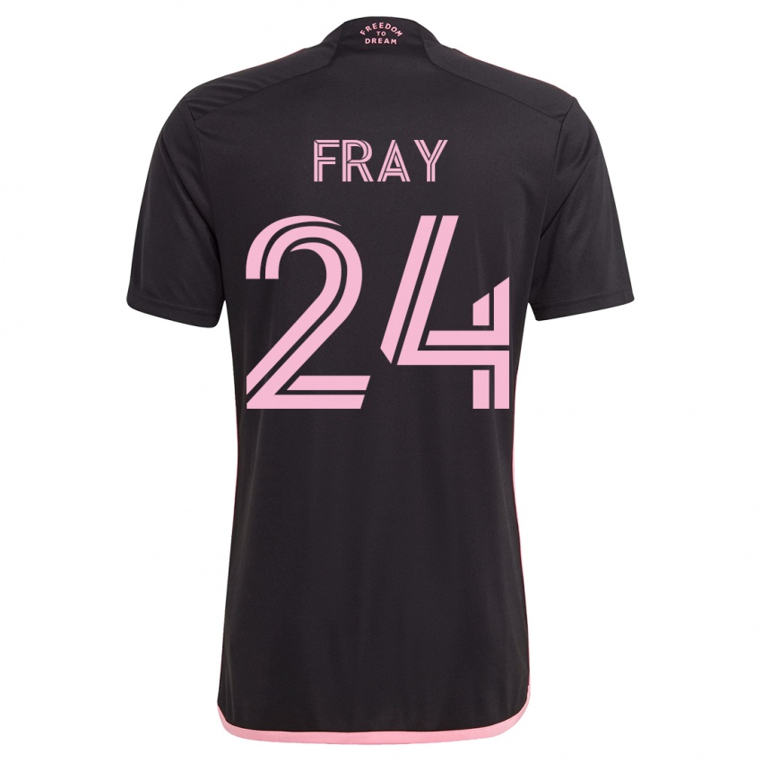 Kinderen Ian Fray #24 Zwart Uitshirt Uittenue 2023/24 T-Shirt België