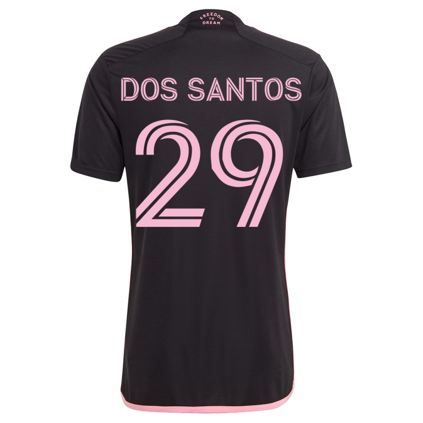 Kinderen Cj Dos Santos #29 Zwart Uitshirt Uittenue 2023/24 T-Shirt België