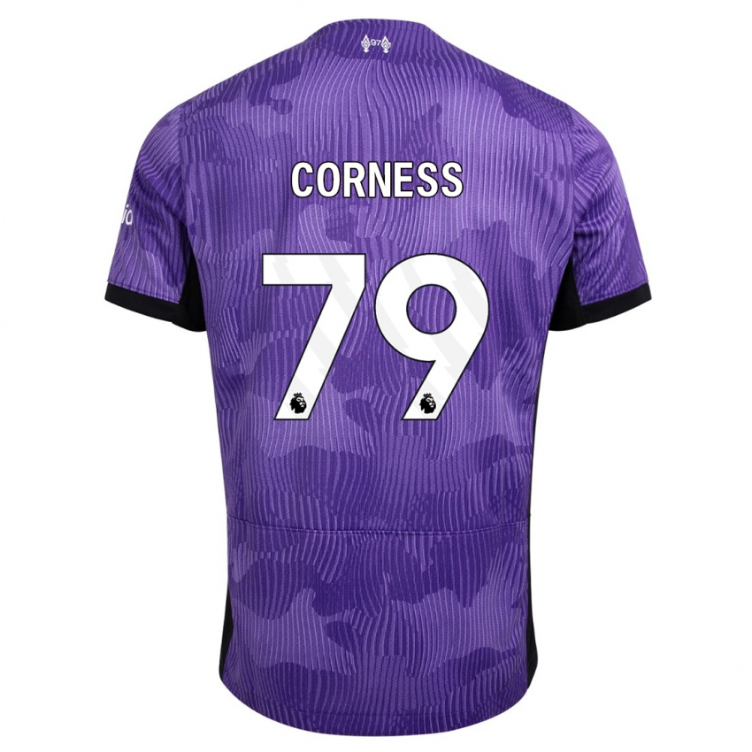 Kinderen Dominic Corness #79 Paars Thuisshirt Derde Tenue 2023/24 T-Shirt België