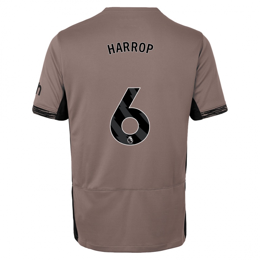 Kinderen Kerys Harrop #6 Donker Beige Thuisshirt Derde Tenue 2023/24 T-Shirt België
