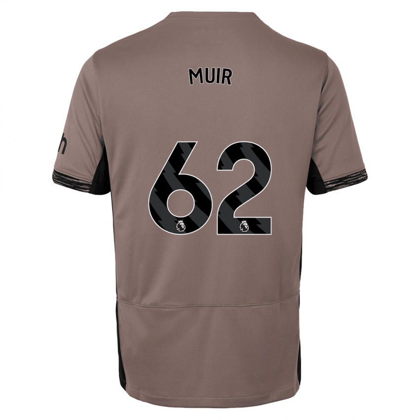 Kinderen Marqes Muir #62 Donker Beige Thuisshirt Derde Tenue 2023/24 T-Shirt België