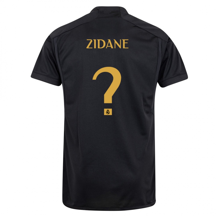 Kinderen Elyaz Zidane #0 Zwart Thuisshirt Derde Tenue 2023/24 T-Shirt België