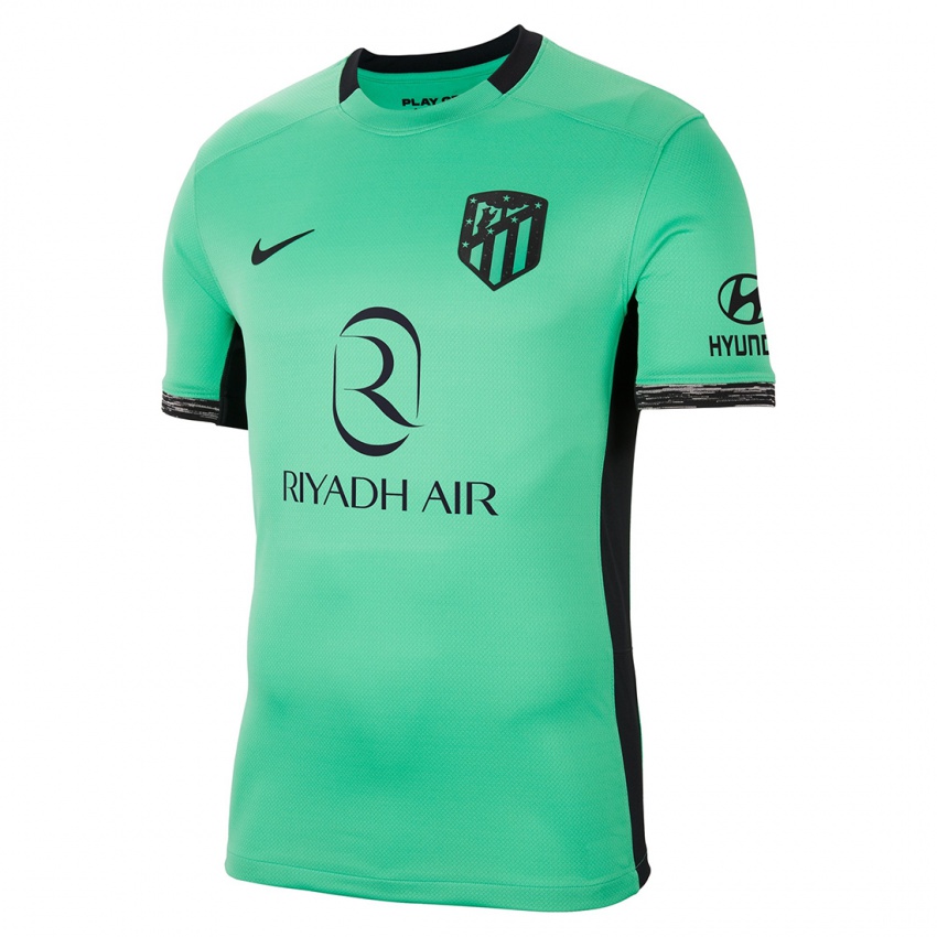 Enfant Maillot Alvaro Morata #19 Vert Printanier Troisieme 2023/24 T-Shirt Belgique