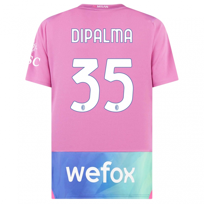 Kinderen Matteo Dipalma #35 Roze Paars Thuisshirt Derde Tenue 2023/24 T-Shirt België