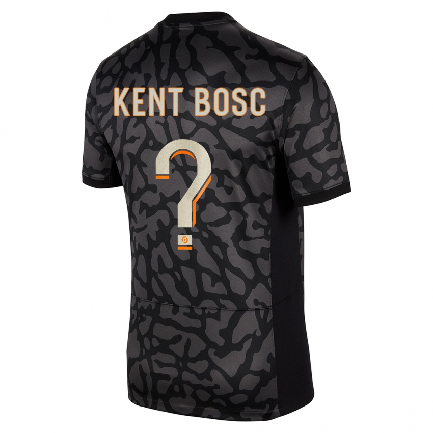 Kinderen Lou Kent Bosc #0 Zwart Thuisshirt Derde Tenue 2023/24 T-Shirt België