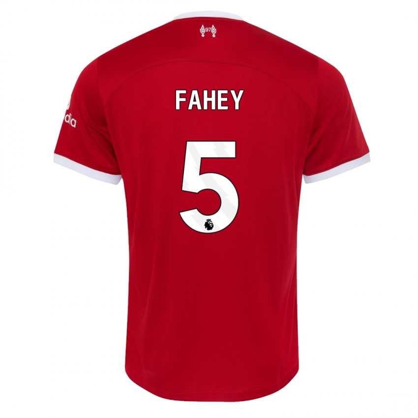 Heren Niamh Fahey #5 Rood Thuisshirt Thuistenue 2023/24 T-Shirt België