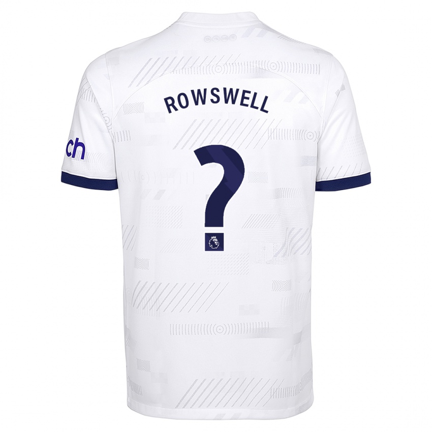 Heren James Rowswell #0 Wit Thuisshirt Thuistenue 2023/24 T-Shirt België