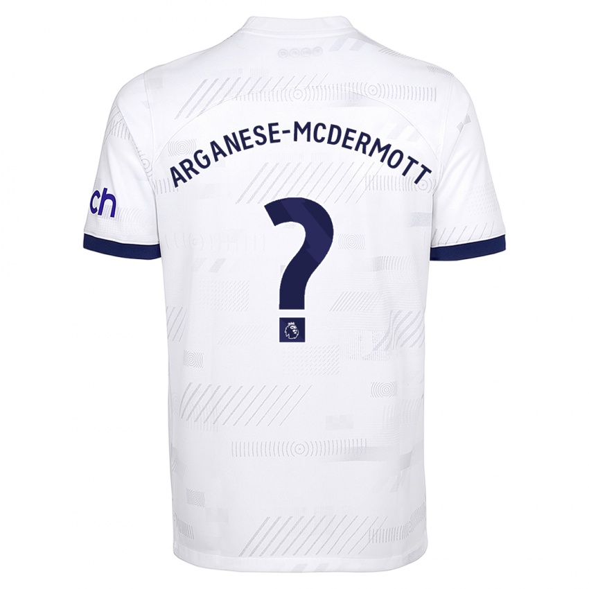 Heren Pele Arganese-Mcdermott #0 Wit Thuisshirt Thuistenue 2023/24 T-Shirt België