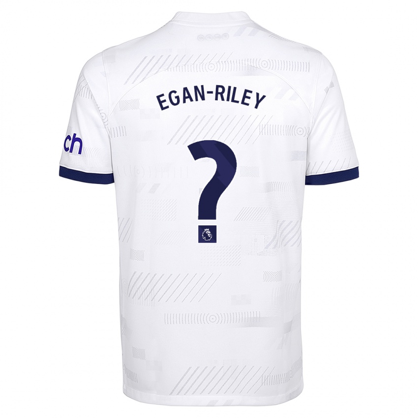 Heren Roman Egan-Riley #0 Wit Thuisshirt Thuistenue 2023/24 T-Shirt België