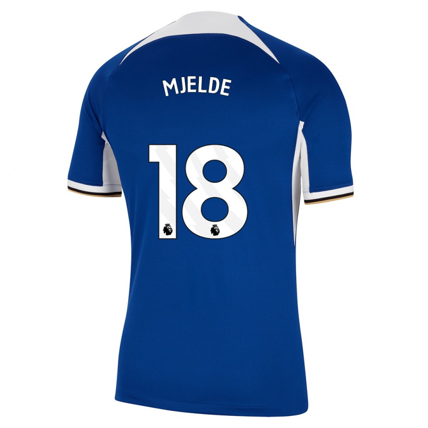 Heren Maren Mjelde #18 Blauw Thuisshirt Thuistenue 2023/24 T-Shirt België