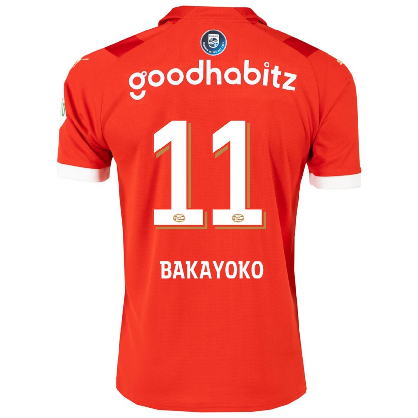 Homme Maillot Johan Bakayoko #11 Rouge Tenues Domicile 2023/24 T-Shirt Belgique