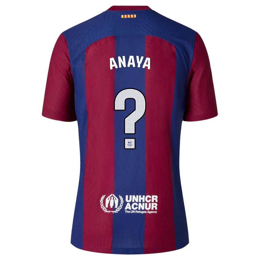Heren Joan Anaya #0 Rood Blauw Thuisshirt Thuistenue 2023/24 T-Shirt België