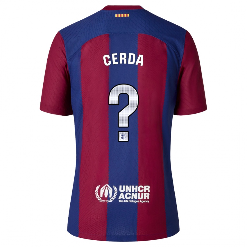 Heren Josep Cerda #0 Rood Blauw Thuisshirt Thuistenue 2023/24 T-Shirt België