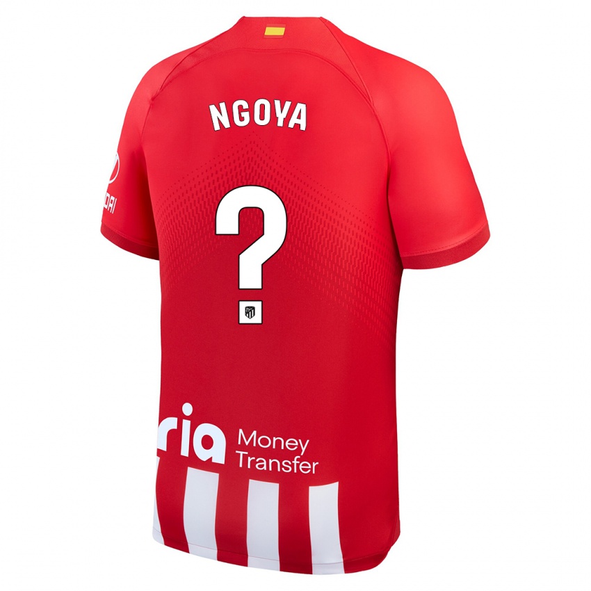 Heren Joël Ngoya #0 Rood Wit Thuisshirt Thuistenue 2023/24 T-Shirt België