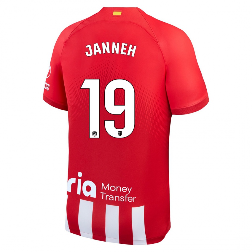 Heren Omar Janneh #19 Rood Wit Thuisshirt Thuistenue 2023/24 T-Shirt België