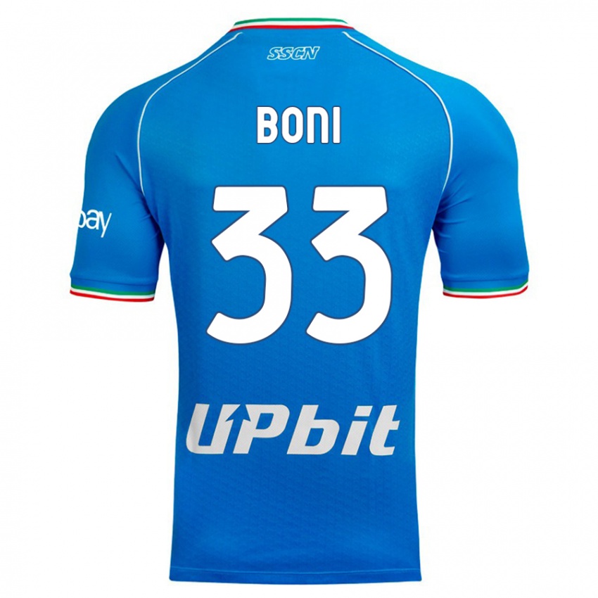 Heren Landry Boni #33 Hemelsblauw Thuisshirt Thuistenue 2023/24 T-Shirt België