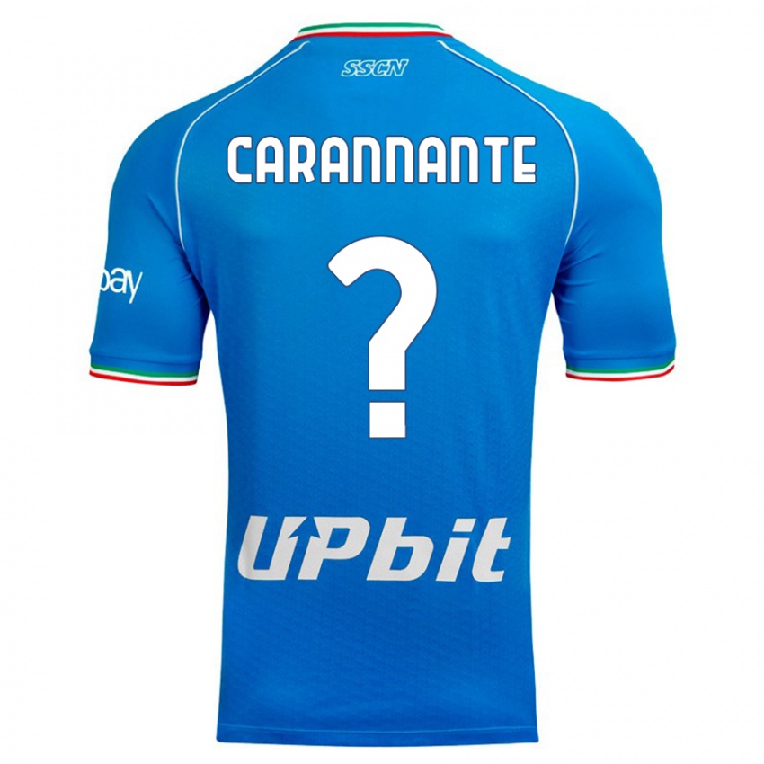 Heren Lorenzo Carannante #0 Hemelsblauw Thuisshirt Thuistenue 2023/24 T-Shirt België