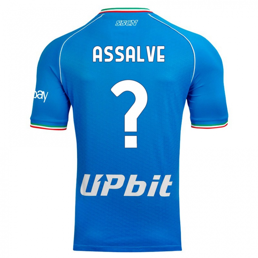 Heren Luca Assalve #0 Hemelsblauw Thuisshirt Thuistenue 2023/24 T-Shirt België
