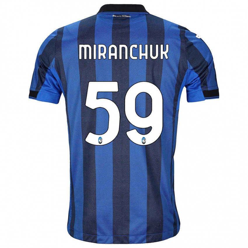 Homme Maillot Aleksey Miranchuk #59 Noir Bleu Tenues Domicile 2023/24 T-Shirt Belgique