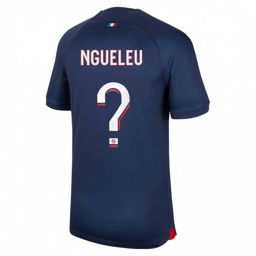 Heren Soufiya Ngueleu #0 Blauw Rood Thuisshirt Thuistenue 2023/24 T-Shirt België