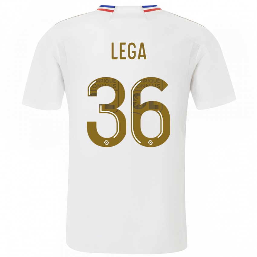 Heren Sekou Lega #36 Wit Thuisshirt Thuistenue 2023/24 T-Shirt België