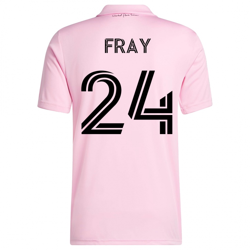 Heren Ian Fray #24 Roze Thuisshirt Thuistenue 2023/24 T-Shirt België