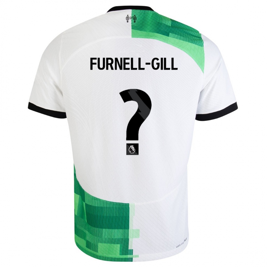 Heren Luca Furnell-Gill #0 Wit Groen Uitshirt Uittenue 2023/24 T-Shirt België